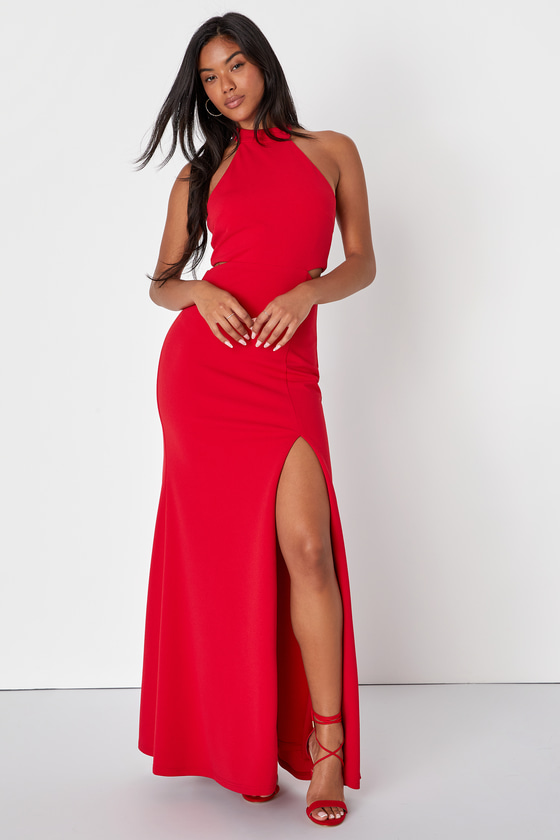 red dress and
